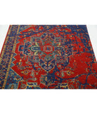 Gulshan 3'11'' X 5'9'' Power-Loomed Wool-Bamboo Silk Rug 3'11'' x 5'9'' (118 X 173) / Red / Blue
