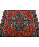 Gulshan 3'1'' X 6'1'' Power-Loomed Wool-Bamboo Silk Rug 3'1'' x 6'1'' (93 X 183) / Red / Blue