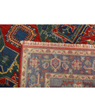 Gulshan 3'1'' X 6'1'' Power-Loomed Wool-Bamboo Silk Rug 3'1'' x 6'1'' (93 X 183) / Red / Blue