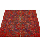 Gulshan 4'0'' X 5'9'' Power-Loomed Wool-Bamboo Silk Rug 4'0'' x 5'9'' (120 X 173) / Red / Blue