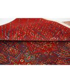 Gulshan 4'0'' X 5'9'' Power-Loomed Wool-Bamboo Silk Rug 4'0'' x 5'9'' (120 X 173) / Red / Blue