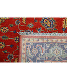Gulshan 3'10'' X 6'0'' Power-Loomed Wool-Bamboo Silk Rug 3'10'' x 6'0'' (115 X 180) / Red / Blue