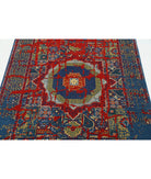 Gulshan 3'11'' X 5'9'' Power-Loomed Wool-Bamboo Silk Rug 3'11'' x 5'9'' (118 X 173) / Blue / Red