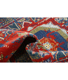 Gulshan 3'11'' X 5'9'' Power-Loomed Wool-Bamboo Silk Rug 3'11'' x 5'9'' (118 X 173) / Blue / Red
