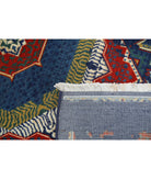 Gulshan 4'0'' X 5'9'' Power-Loomed Wool-Bamboo Silk Rug 4'0'' x 5'9'' (120 X 173) / Blue / Blue