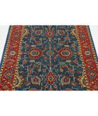 Gulshan 3'11'' X 5'10'' Power-Loomed Wool-Bamboo Silk Rug 3'11'' x 5'10'' (118 X 175) / Blue / Red