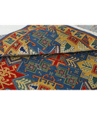 Gulshan 4'0'' X 5'9'' Power-Loomed Wool-Bamboo Silk Rug 4'0'' x 5'9'' (120 X 173) / Blue / Gold