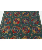 Gulshan 4'0'' X 5'10'' Power-Loomed Wool-Bamboo Silk Rug 4'0'' x 5'10'' (120 X 175) / Green / Blue