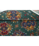 Gulshan 4'0'' X 5'10'' Power-Loomed Wool-Bamboo Silk Rug 4'0'' x 5'10'' (120 X 175) / Green / Blue