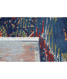 Gulshan 3'11'' X 5'9'' Power-Loomed Wool-Bamboo Silk Rug 3'11'' x 5'9'' (118 X 173) / Blue / Red