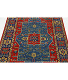 Gulshan 3'10'' X 6'0'' Power-Loomed Wool-Bamboo Silk Rug 3'10'' x 6'0'' (115 X 180) / Red / Blue