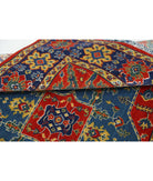 Gulshan 3'10'' X 6'0'' Power-Loomed Wool-Bamboo Silk Rug 3'10'' x 6'0'' (115 X 180) / Red / Blue