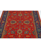 Gulshan 3'10'' X 6'0'' Power-Loomed Wool-Bamboo Silk Rug 3'10'' x 6'0'' (115 X 180) / Red / Blue