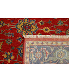 Gulshan 3'10'' X 6'0'' Power-Loomed Wool-Bamboo Silk Rug 3'10'' x 6'0'' (115 X 180) / Red / Blue