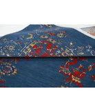 Gulshan 4'0'' X 5'9'' Power-Loomed Wool-Bamboo Silk Rug 4'0'' x 5'9'' (120 X 173) / Blue / Red