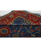 Gulshan 3'10'' X 6'1'' Power-Loomed Wool-Bamboo Silk Rug 3'10'' x 6'1'' (115 X 183) / Blue / Red