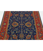 Gulshan 3'10'' X 6'1'' Power-Loomed Wool-Bamboo Silk Rug 3'10'' x 6'1'' (115 X 183) / Blue / Red