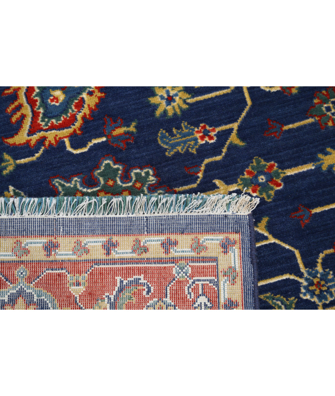 Gulshan 3'10'' X 6'1'' Power-Loomed Wool-Bamboo Silk Rug 3'10'' x 6'1'' (115 X 183) / Blue / Red