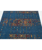Gulshan 4'0'' X 5'9'' Power-Loomed Wool-Bamboo Silk Rug 4'0'' x 5'9'' (120 X 173) / Blue / Red