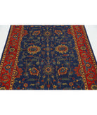 Gulshan 3'10'' X 6'1'' Power-Loomed Wool-Bamboo Silk Rug 3'10'' x 6'1'' (115 X 183) / Blue / Red