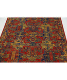 Gulshan 3'11'' X 5'9'' Power-Loomed Wool-Bamboo Silk Rug 3'11'' x 5'9'' (118 X 173) / Red / Blue