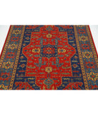 Gulshan 3'10'' X 6'0'' Power-Loomed Wool-Bamboo Silk Rug 3'10'' x 6'0'' (115 X 180) / Red / Blue
