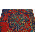Gulshan 3'11'' X 5'10'' Power-Loomed Wool-Bamboo Silk Rug 3'11'' x 5'10'' (118 X 175) / Red / Blue