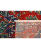 Gulshan 3'11'' X 5'10'' Power-Loomed Wool-Bamboo Silk Rug 3'11'' x 5'10'' (118 X 175) / Red / Blue