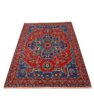 Gulshan 3'1'' X 6'0'' Power-Loomed Wool-Bamboo Silk Rug 3'1'' x 6'0'' (93 X 180) / Red / Blue