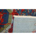 Gulshan 3'11'' X 5'10'' Power-Loomed Wool-Bamboo Silk Rug 3'11'' x 5'10'' (118 X 175) / Blue / Red