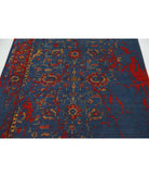 Gulshan 4'0'' X 5'10'' Power-Loomed Wool-Bamboo Silk Rug 4'0'' x 5'10'' (120 X 175) / Blue / Red