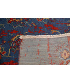 Gulshan 4'0'' X 5'10'' Power-Loomed Wool-Bamboo Silk Rug 4'0'' x 5'10'' (120 X 175) / Blue / Red