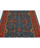 Gulshan 3'11'' X 5'10'' Power-Loomed Wool-Bamboo Silk Rug 3'11'' x 5'10'' (118 X 175) / Blue / Red