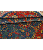 Gulshan 3'11'' X 5'10'' Power-Loomed Wool-Bamboo Silk Rug 3'11'' x 5'10'' (118 X 175) / Blue / Red