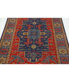 Gulshan 3'10'' X 6'0'' Power-Loomed Wool-Bamboo Silk Rug 3'10'' x 6'0'' (115 X 180) / Red / Blue
