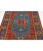 Gulshan 3'10'' X 6'0'' Power-Loomed Wool-Bamboo Silk Rug 3'10'' x 6'0'' (115 X 180) / Red / Blue