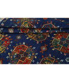 Gulshan 3'10'' X 6'0'' Power-Loomed Wool-Bamboo Silk Rug 3'10'' x 6'0'' (115 X 180) / Blue / Red