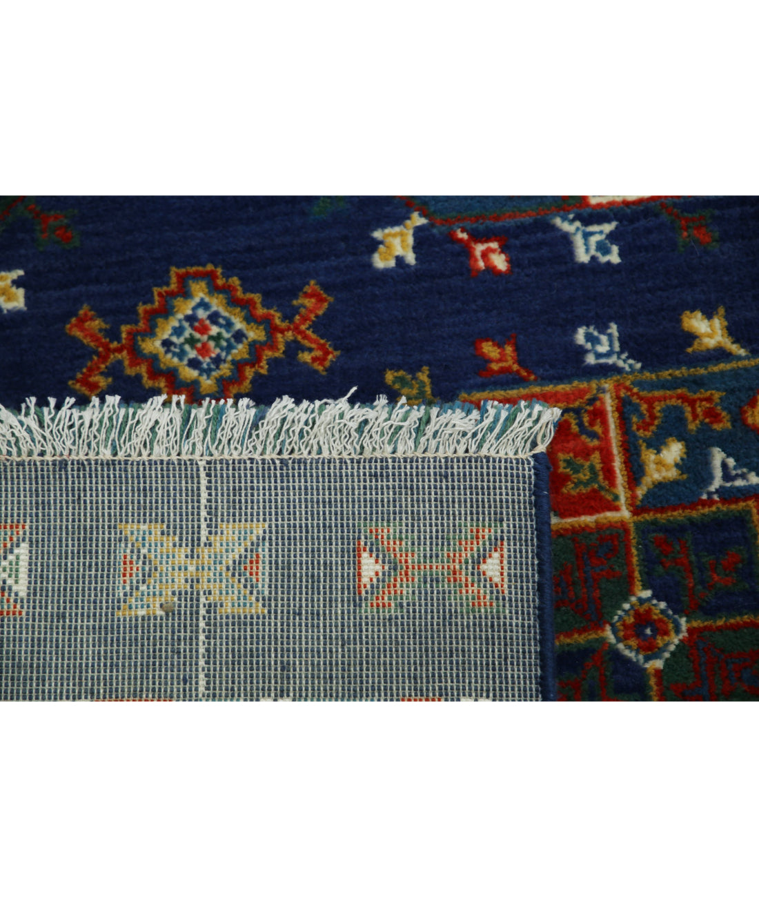 Gulshan 3'10'' X 6'0'' Power-Loomed Wool-Bamboo Silk Rug 3'10'' x 6'0'' (115 X 180) / Blue / Red