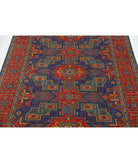Gulshan 4'0'' X 5'9'' Power-Loomed Wool-Bamboo Silk Rug 4'0'' x 5'9'' (120 X 173) / Blue / Red