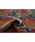 Gulshan 4'0'' X 5'9'' Power-Loomed Wool-Bamboo Silk Rug 4'0'' x 5'9'' (120 X 173) / Blue / Red
