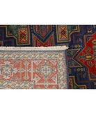 Gulshan 4'0'' X 5'9'' Power-Loomed Wool-Bamboo Silk Rug 4'0'' x 5'9'' (120 X 173) / Blue / Red