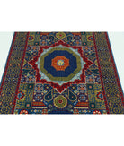 Gulshan 3'10'' X 6'0'' Power-Loomed Wool-Bamboo Silk Rug 3'10'' x 6'0'' (115 X 180) / Blue / Red
