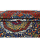 Gulshan 3'10'' X 6'0'' Power-Loomed Wool-Bamboo Silk Rug 3'10'' x 6'0'' (115 X 180) / Blue / Red