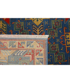 Gulshan 4'0'' X 5'9'' Power-Loomed Wool-Bamboo Silk Rug 4'0'' x 5'9'' (120 X 173) / Blue / Gold
