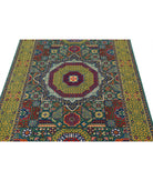 Gulshan 3'10'' X 6'0'' Power-Loomed Wool-Bamboo Silk Rug 3'10'' x 6'0'' (115 X 180) / Green / Gold
