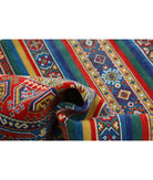 Gulshan 4'0'' X 5'10'' Power-Loomed Wool-Bamboo Silk Rug 4'0'' x 5'10'' (120 X 175) / Blue / Green
