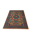 Gulshan 3'10'' X 6'0'' Power-Loomed Wool-Bamboo Silk Rug 3'10'' x 6'0'' (115 X 180) / Gold / Blue