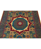 Gulshan 3'10'' X 6'0'' Power-Loomed Wool-Bamboo Silk Rug 3'10'' x 6'0'' (115 X 180) / Gold / Blue