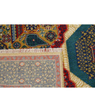 Gulshan 3'10'' X 6'0'' Power-Loomed Wool-Bamboo Silk Rug 3'10'' x 6'0'' (115 X 180) / Gold / Blue