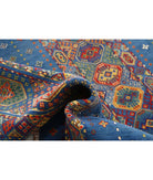 Gulshan 3'10'' X 6'0'' Power-Loomed Wool-Bamboo Silk Rug 3'10'' x 6'0'' (115 X 180) / Blue / Red